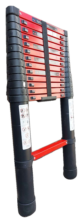 Лестница телескопическая Мастер-инструмент МИ ПРОФИ 3.2 м 11 ступеней