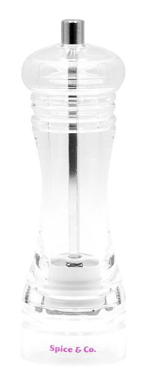 Мельница для соли и перца Bisetti SpiceCo BIS02.09220S.000 h=160 мм (акрил) прозрачная