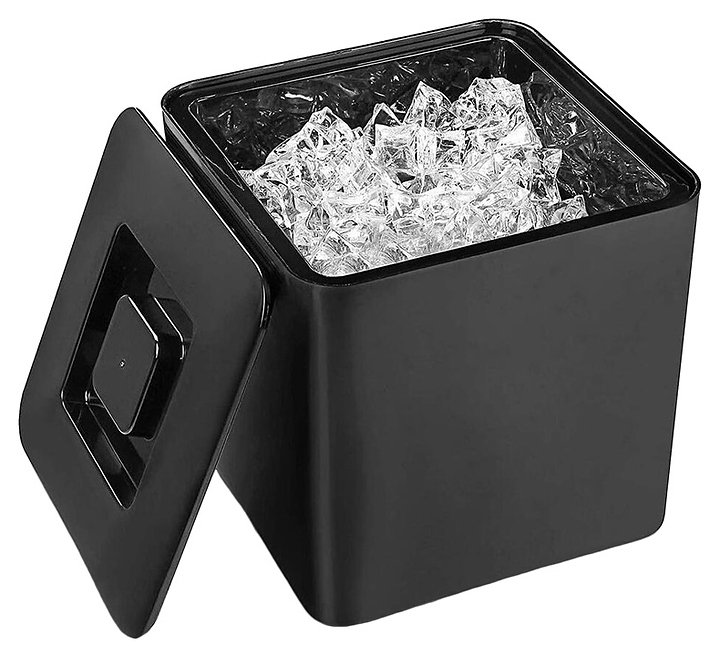 Ведро для льда P.L. Barbossa 81222507 B'Guys 13 л 24,8х24,8 см h=26 см с крышкой (пластик)