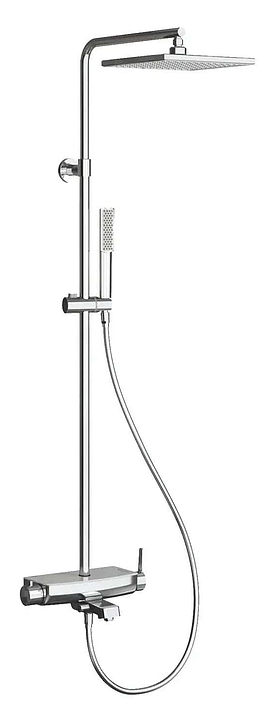 Душевая стойка Teska Mira DK3701C хром, белое стекло