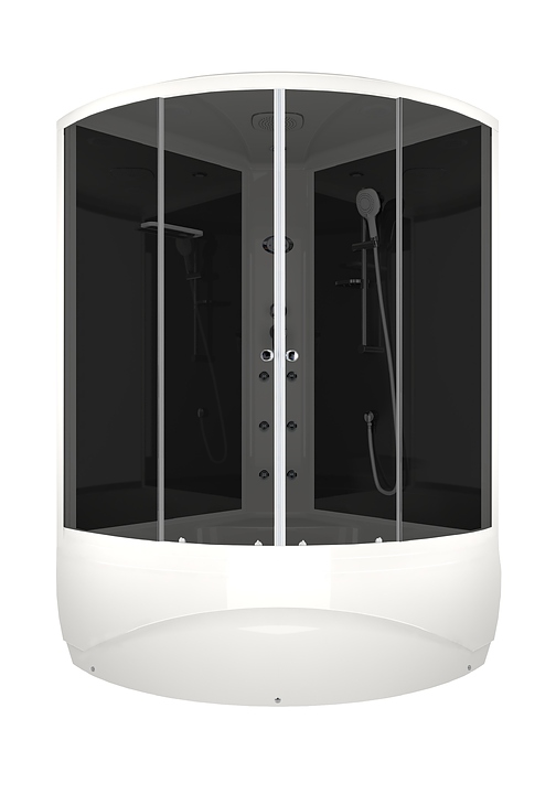 Душевая кабина с гидромассажем и блоком управления Domani-Spa Vitality high DS01V1212HBT10 120х120 см