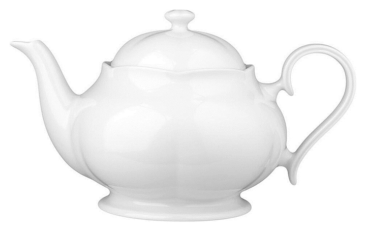 Чайник Noble Bella 401800 1000 мл d=15,5 см h=14,5 см (фарфор) белый