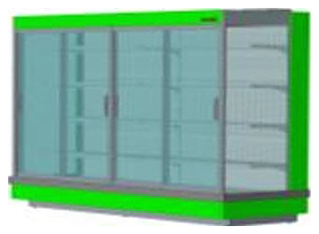 Горка холодильная ENTECO MASTER НЕМИГА П2 CUBE1 CUPE 375 ВС (выносной агрегат)