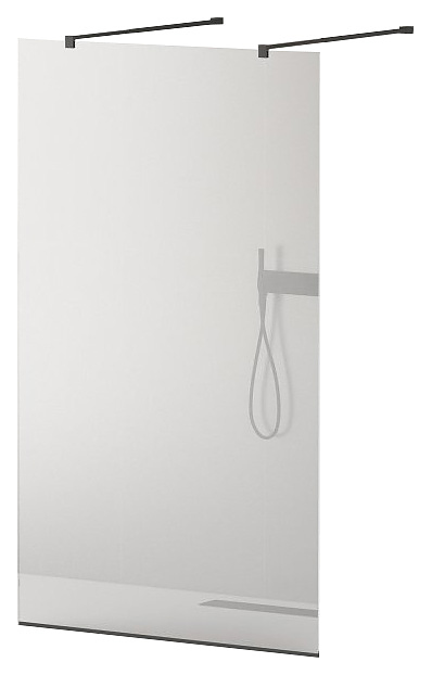 Перегородка душевая CEZARES LIBERTA-L-2-105-C-NERO 105х195 см, стекло прозрачное, профиль черный