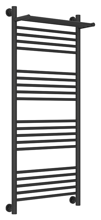 Полотенцесушитель водяной Сунержа Богема с полкой+ 120x50 см темный титан муар