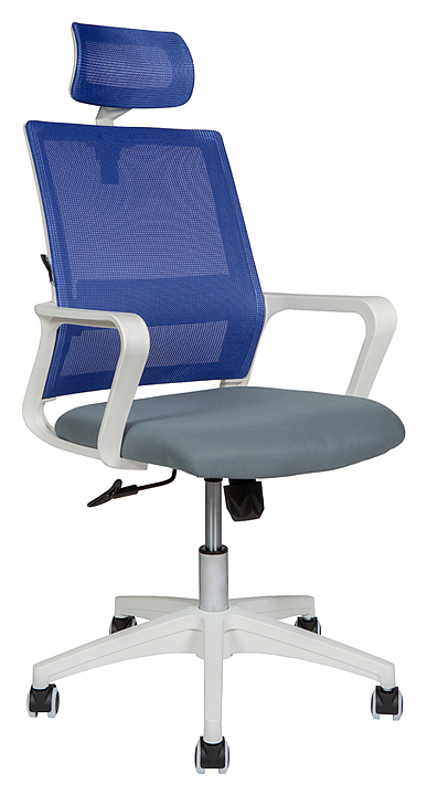 Кресло NORDEN Бит белый+синий+темно-серый