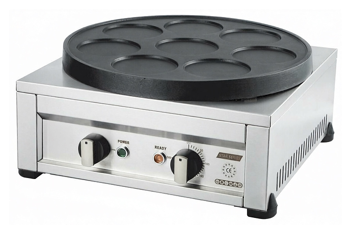 Блинница круглая электрическая Yukon YPAN-E на 8 шт 2.5 кВт, серый