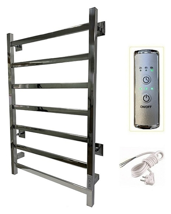 Полотенцесушитель электрический Тругор Пэк 20 кв 80х50 см, хром