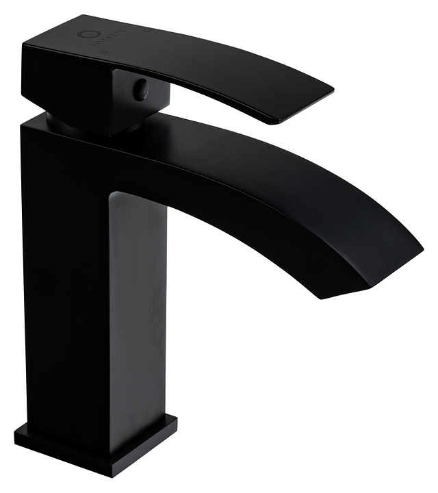 Смеситель для раковины FILARETE Waterfall FL5010BL, черный матовый