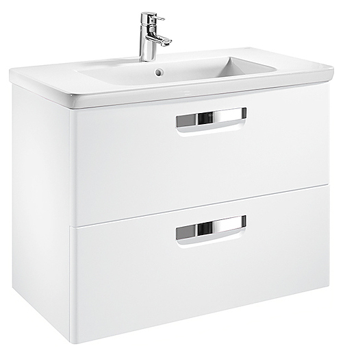 Тумба под раковину Roca The Gap ZRU9302732 80 см белый матовый