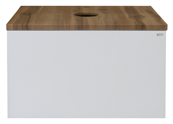 Тумба под раковину Misty Ива-60 60х30 см, с 1 ящиком, подвесная, комбинированная
