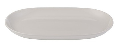 Блюдо овальное ID Fine Transparent Magnus 10000-143023 23 см серый