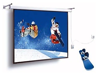 Стационарный моторизованный экран ScreenMedia SM-WE274х206-MW