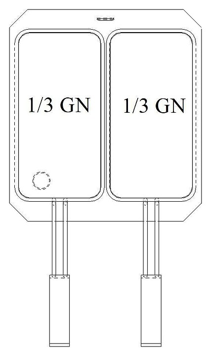 Комплект из 2 корзин для макароноварки VEROTERM F2587 2хGN1/3