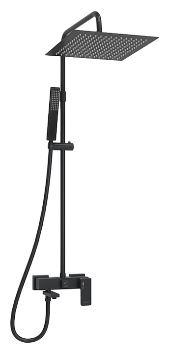 Душевая система со смесителем Wasserkraft A277.162.218.BM черный soft-touch