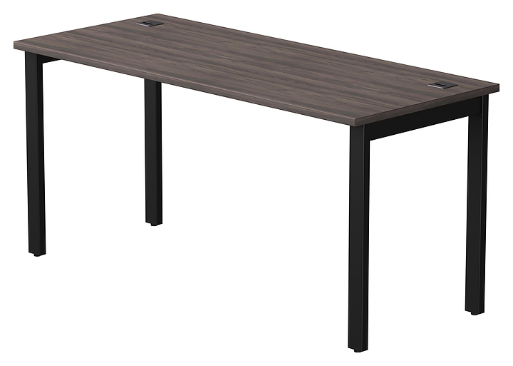 Стол офисный Everprof EVO 1580х670х755 мм (ЛДСП / металл) дуб пасадена / черный