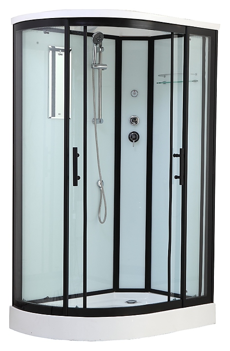 Кабина душевая TIMO Standart Т-6602 Black R 120х85х220 см, правая