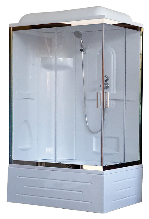 Душевая кабина Royal Bath RB8100BP1-T-CH-L левая 100х80 см