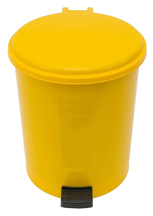 Контейнер для мусора TELKAR 50009 40 л желтый