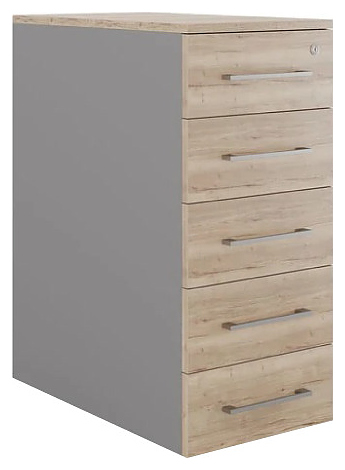 Тумба приставная КОБОР TS5-40/50 aluminum/natural