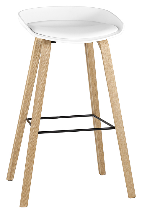 Стул барный Stool Group LIBRA SOFT белый