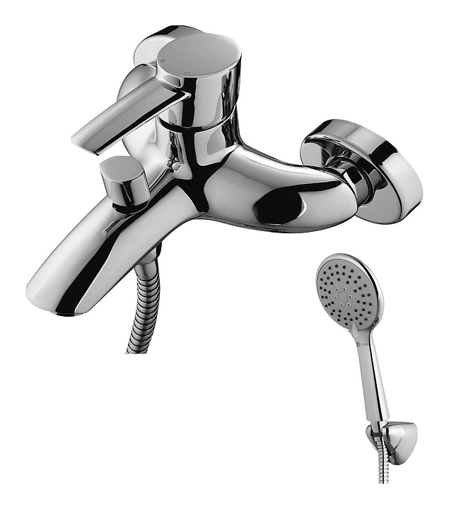 Смеситель для ванны и душа LEMARK Atlantiss LM3202C с коротким изливом, хром