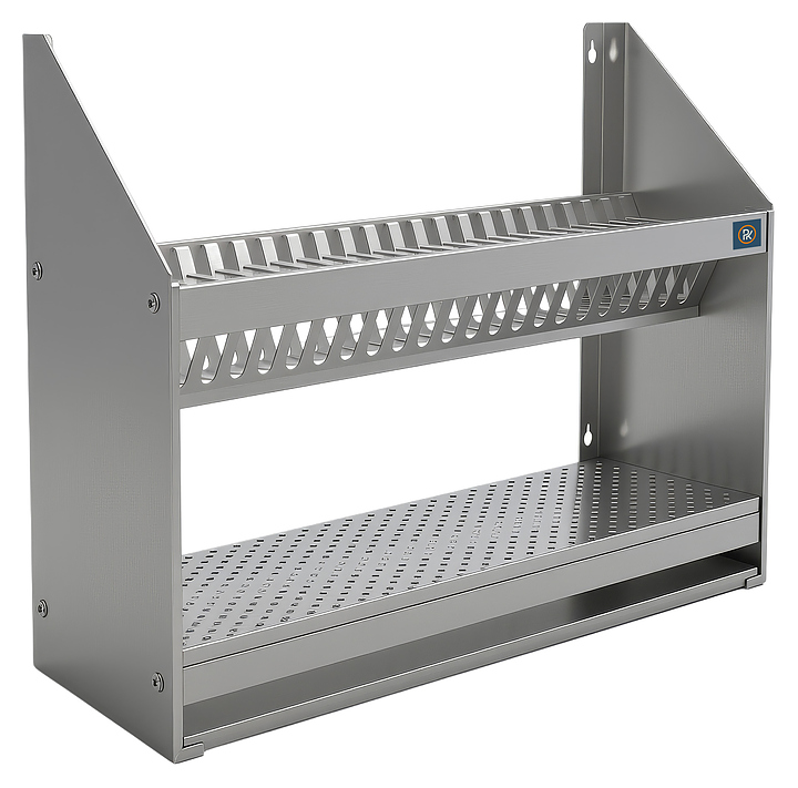 Полка настенная для тарелок и стаканов РЕКОМ ПКТС-130/30/55