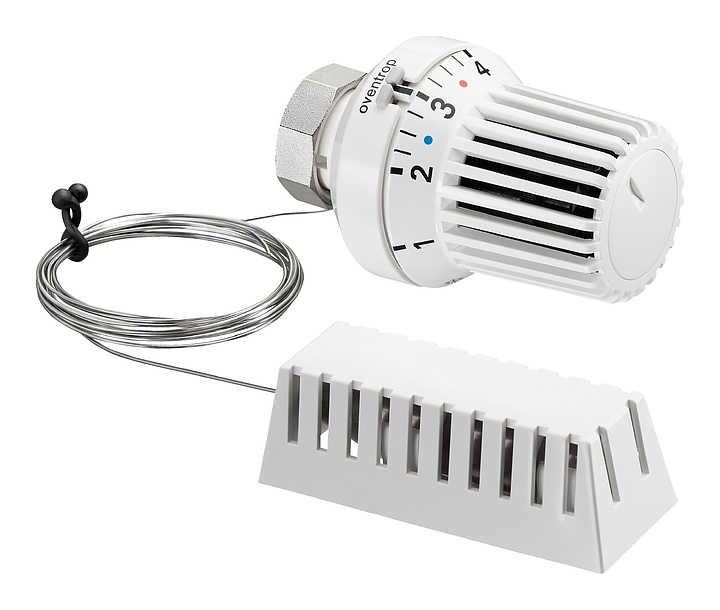 Термостат с выносным датчиком Oventrop Uni XH 1011566, М 30х1.5, капилляр 5 м, с нулевой отметкой, белый