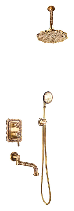 Комплект душевой Bronze de Luxe Windsor 10137/1F верхний душ цветок