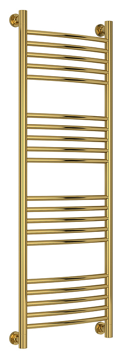 Полотенцесушитель водяной Сунержа Богема+ 120x40 см с выгнутой перемычкой, золото