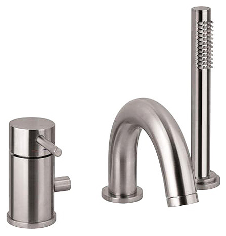 Смеситель для ванны с душем Paffoni Light LIG047ST сталь