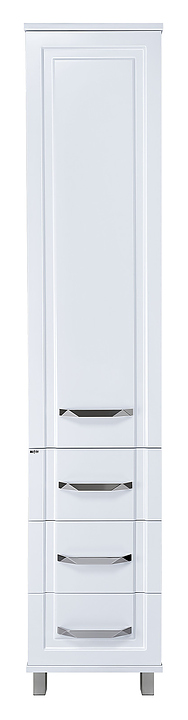 Шкаф-пенал Misty Терра-40 40х190 см, с 3 ящиками, правый, белый