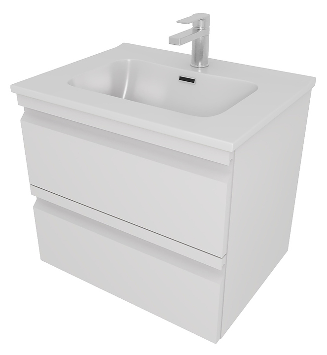 Тумба под раковину Aquatek Вега AQ77060-MW 60 см, белая