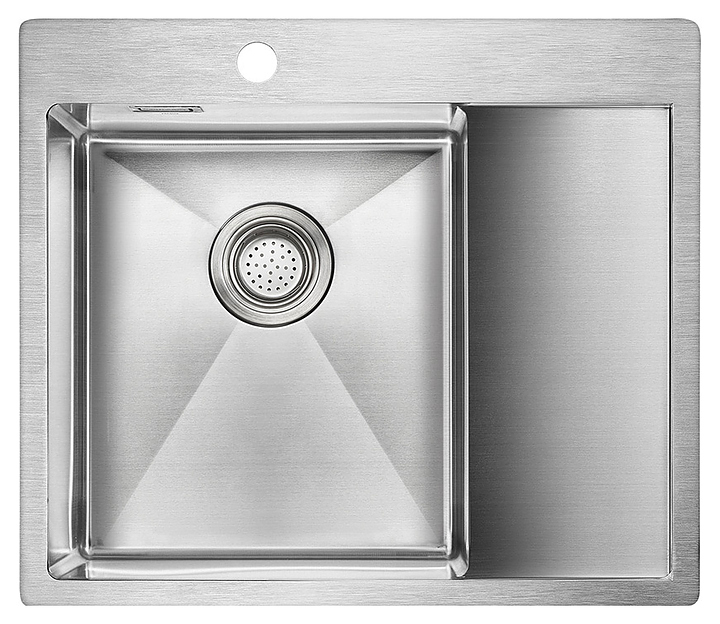 Мойка кухонная Paulmark Alster PM825951-BSL нержавеющая сталь, левая