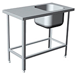 Ванна моечная CRYSPI ВМЦ S 1Л (L=1010, S=530, Н=870, G=300), ёмкость (400х400х300)