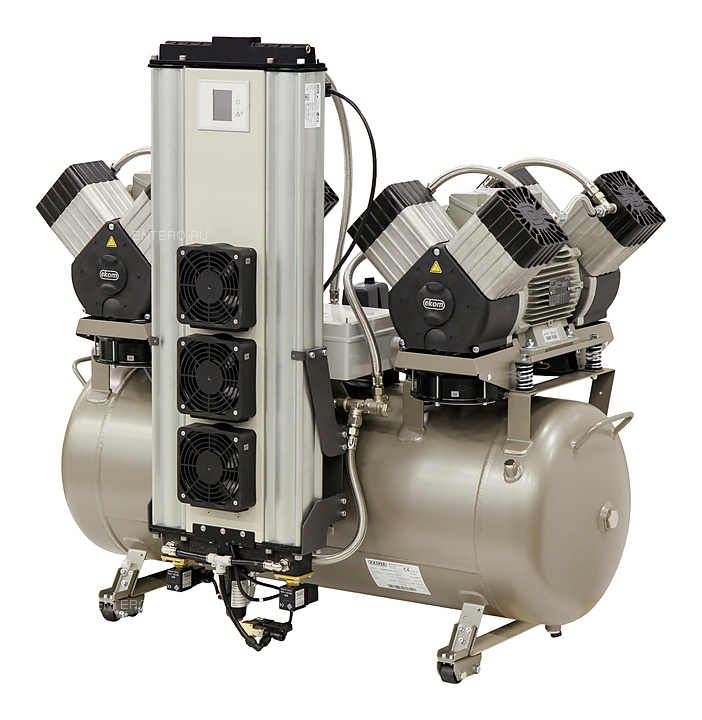 Компрессор Ekom DK50 2x4VR/110/M (6-8 бар, 430-460 л/мин., 2x4 цилиндра, адсорб.осушитель)