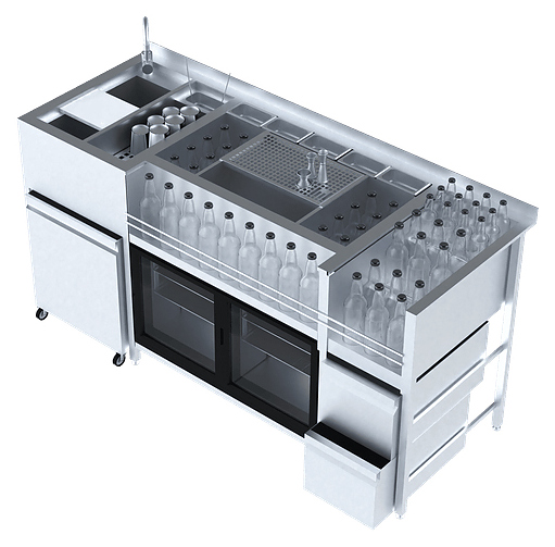 Модуль коктейльный BARMADE Номер 2 (1850х700х900 мм)