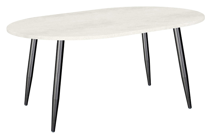 Стол Sheffilton SHT-TU14/120-80 120х80 см черный муар, бетон крем