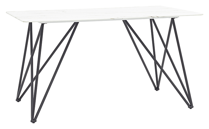 Стол Stool Group Сакраменто 140*90 белый стеклянный