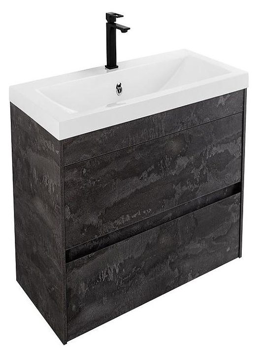 Тумба под раковину Art&Max Family-M-580-2C-SO-IS 58 см, железный камень
