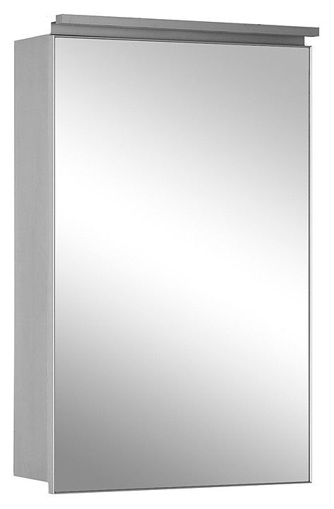 Шкаф зеркальный De Aqua Алюминиум 50 50х76,5 см с подсветкой, серебро