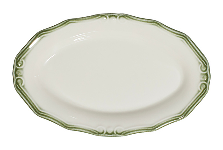 Блюдо овальное ID Fine Relic Green 30543-213021 21 см