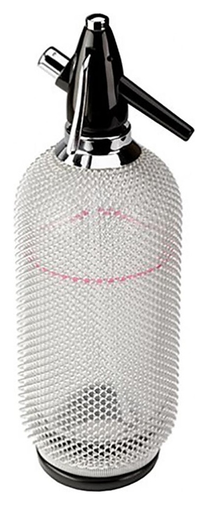 Сифон для газирования воды P.L. Barbossa SDSP0001-SV B'Guys 1000 мл d=12 см h=36,4 см (стекло / металл / пластик) серый