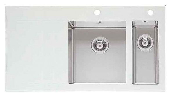 Кухонная мойка Imenza Adventure 1 1/2B 1D белая, правая