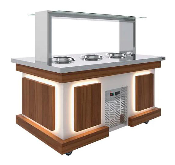 Салат-бар суповой Luxstahl Eco Wood СБС-1500 Premium