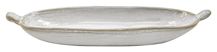 Блюдо сервировочное P.L. Proff Cuisine Gray Narrowboat Frutti di Mare QB23185002 325 мл 34х7 см h=3,5 см с ручками (керамика)