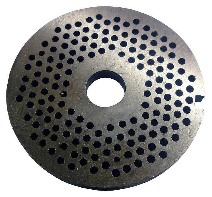 Решетка № 3 к мясорубке МИМ-300 ТОРГМАШ (Барановичи) МИМ-300.01.010 9 мм без бурта