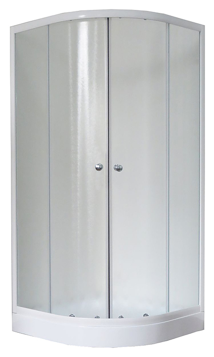 Уголок душевой Royal Bath RB HKD-C 90x90x185 см, матовое, белый профиль
