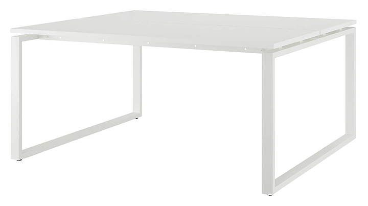 Стол офисный КОБОР O1/2-160/120 white/premium