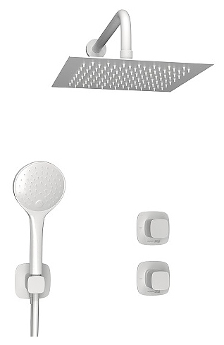 Встраиваемый комплект для душа Wasserkraft Saale 9500 A9551.266.146.254.328.156.155 белый